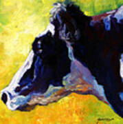 Working Girl - Holstein Cow Poster