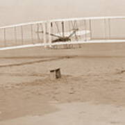 Wright Brothers First Powered Flight Poster