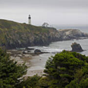 Yaquina Head Lighthouse View Poster