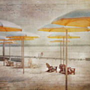 Yellow Parasols In Light Poster