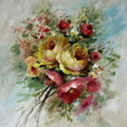Yellow Rose Bouquet Painting by David Jansen - Fine Art America