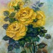 Yellow Roses Poster