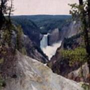 Yellowstone Water Fall Poster