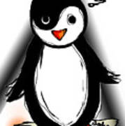 Yin Yang Penguin Poster