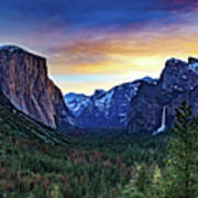 Yosemite Sunrise Poster