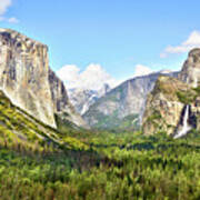 Yosemite Tunnel View Afternoon Poster