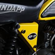 Classic Zundapp Bike Xf-17 Side View Poster