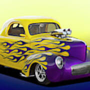 1941 Willys Coupe 'pro Street' Poster