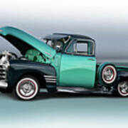 1950 Chevrolet 3100 'low Rider' Pickup Poster