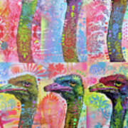 6 Ostriches #1 Poster