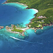 Aerial Shot Of West End, St. Thomas, Us #1 Poster