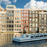 Amsterdam Canal Cruise Ship #1 Poster