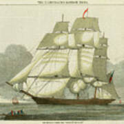 Antique Clipper Ship Ii #1 Poster