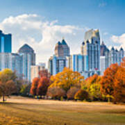 Atlanta, Georgia, Usa Midtown Skyline #1 Poster