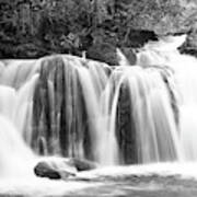 Black And White Waterfall Poster