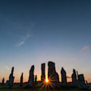 Callanish Stone Circle Sunset Poster