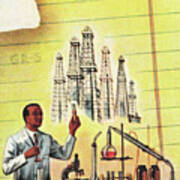 Chemist Working In A Laboratory #1 Poster