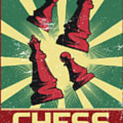 Chess Propaganda Tactic Strategy Board Game #1 Poster