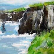 Cliffs Of Moher Painting Ireland #1 Poster