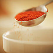 Close Up Of Spice In Measuring Spoon #1 Poster