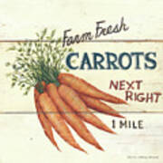 Farm Fresh Carrots #1 Poster