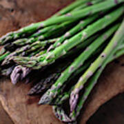 Fresh Green Asparagus #1 Poster