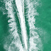Miami Beach Waverunner Aerial #1 Poster