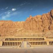 Mortuary Temple Of Hatshepsut At Winter Solstice #1 Poster
