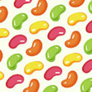 Pattern Of Jelly Beans #1 Poster