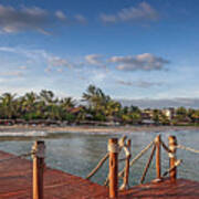 Pier At Playa Del Carmen, Mexico #1 Poster