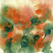 Splatter Blooms #2 Poster