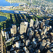 Sydney Downtown - Aerial View #1 Poster