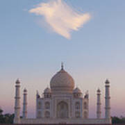 Taj Mahal At Sunset #2 Poster