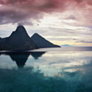 The Pitons, Soufriere, Saint Lucia #1 Poster