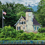 White River Lighthouse In Summer By Whitehall Michigan #1 Poster