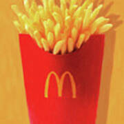 Worship The Golden Mcdonalds French Fries Arch Pop Art 20180920  #2 Poster