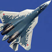 Su-57 Jet Fighter Of The Russian Air #10 Poster