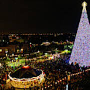 100 Ft. Christmas Tree Delray Beach Florida Poster