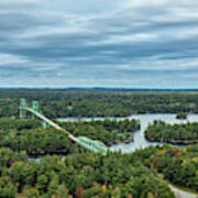 1000 Island View From Tower - Canadian Bridges Poster