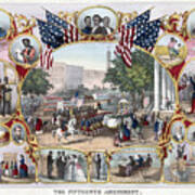 15th Amendment, Right To Vote, 1870 Poster