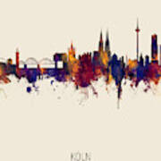 Cologne Germany Skyline #16 Poster