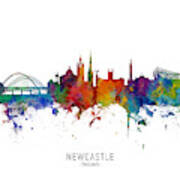 Newcastle England Skyline #17 Poster