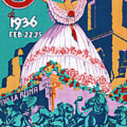 1936 Panama Carnaval Poster Poster