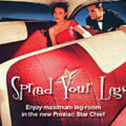1950s Pontiac Star Chief Interior Spread Your Legs Poster