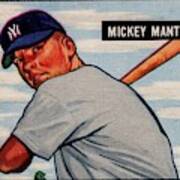 1951 Bowman Mickey Mantle Poster