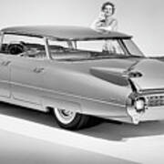 1959 Cadillac Sedan Deville Featuring Poster