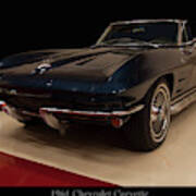 1964 Chevy Corvette Convertible Poster