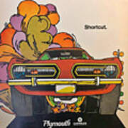 1970s Advertisement Plymouth Barracuda Shortcut Poster