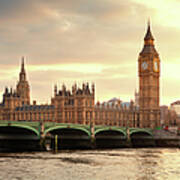 Big Ben And The Parliament In London At #2 Poster