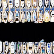 Boats In Redondo Beach Harbor #2 Poster